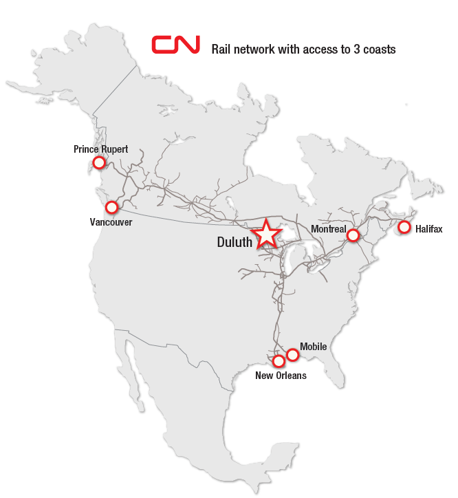 CN Network Duluth Cargo Connect
